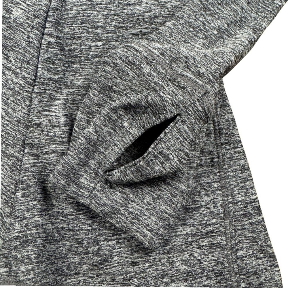 Athleta Pacifica Crosscurrent Hooded Jacket S Heather Gray, Ruched Zip, UPF - Picture 8 of 14